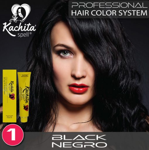 Negro 1 tintes para cabello de Kachita Spell