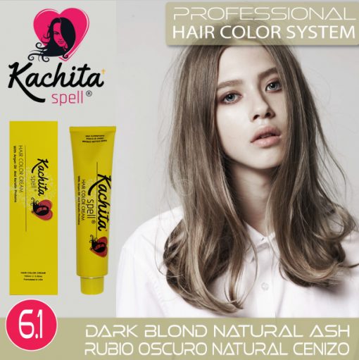 Rubio Oscuro Natural Cenizo 6.1 tintes para cabello de Kachita Spell