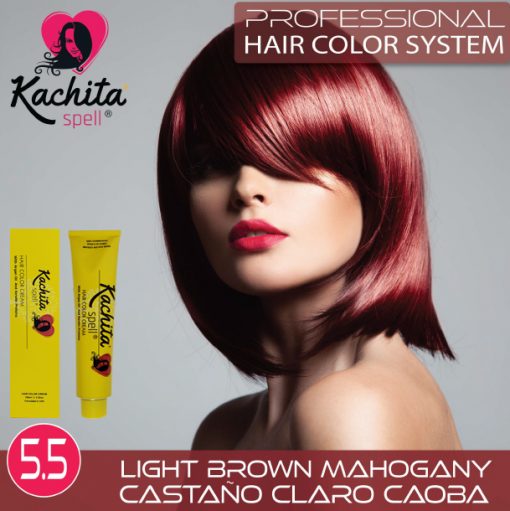 Castano Claro Caoba 5.5 tintes para cabello de Kachita Spell
