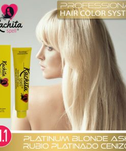 Rubio Platinado Cenizo 11.1 tintes para cabello de Kachita Spell